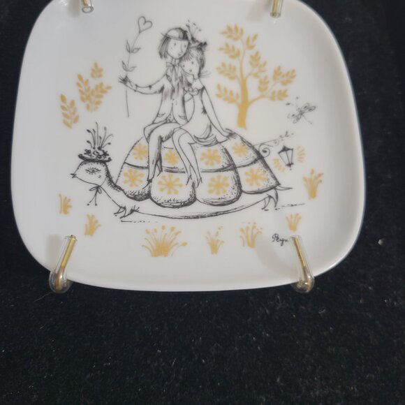 Vintage Collectible Rosenthal A. Peynet Designer Plate - Picture 2 of 5